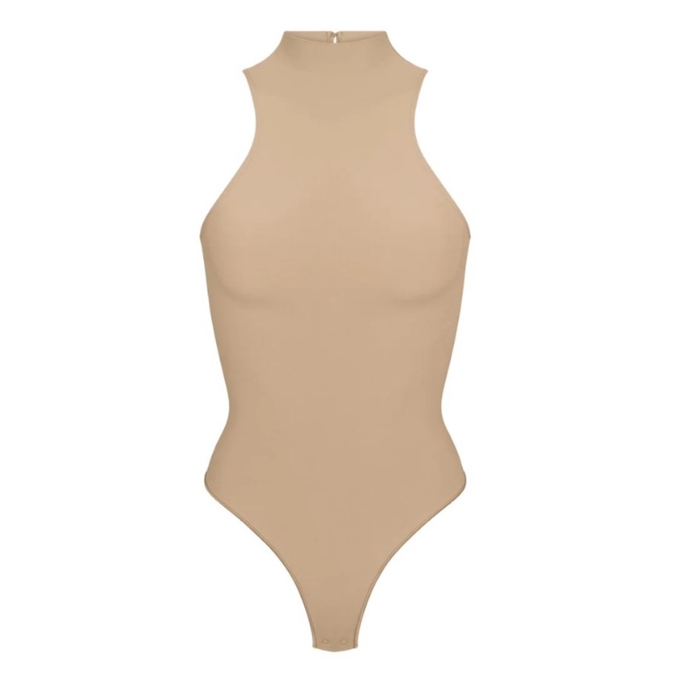 SKIMS High Neck, thong Bodysuit, size medium.